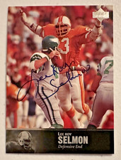 1997 Upper Deck Legends Autographed Card LEE ROY SELMON (AL-61)--On Card--BUCS