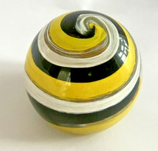 Caithness "Inspiral" Glass Domed Swirl Design Paperweight