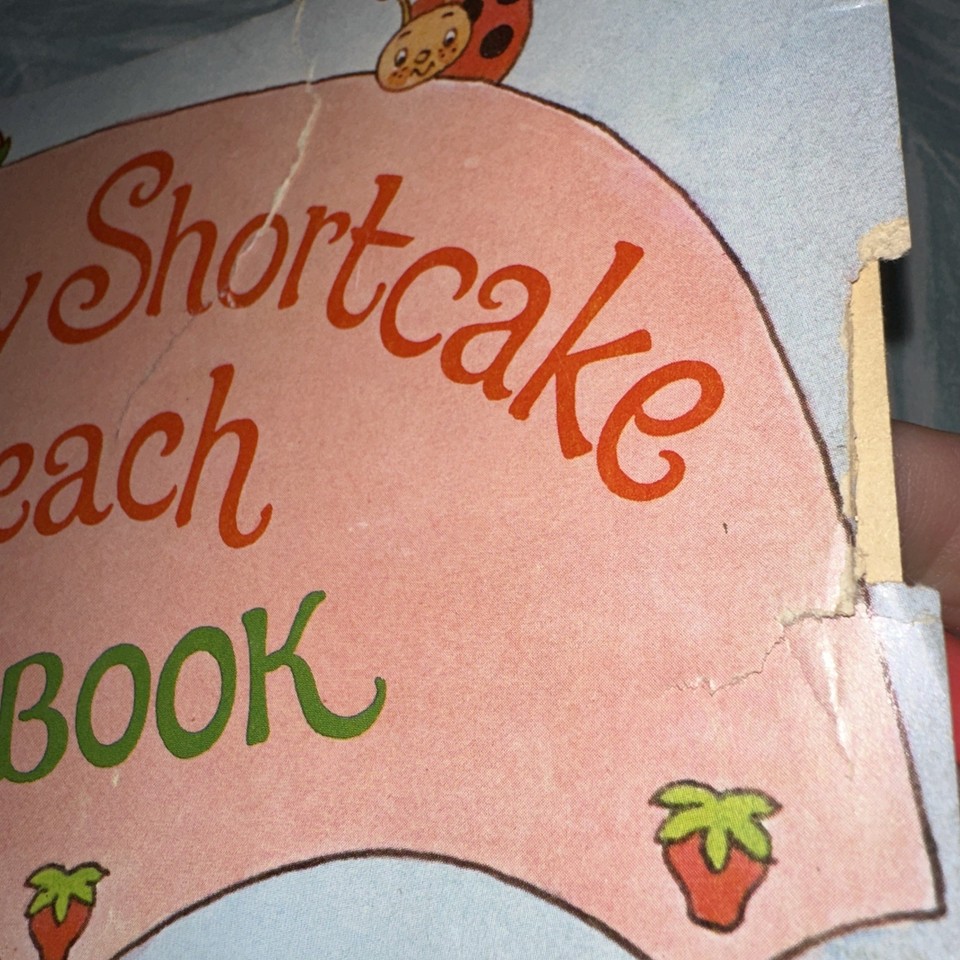 Two 1981 Strawberry Shortcake's Summer Fun Beach Coloring Books Vintage