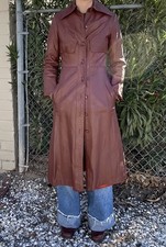 Vintage Genuine Leather P.B.D. International Long Women  s Jacket XS/S
