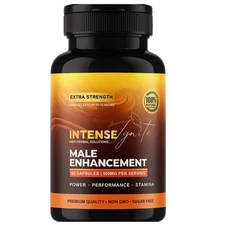 Intense'Ignite Fast Acting Male Performance Herbal Supplement -60 Pills (1 Pack)