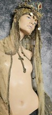 Antique Vintage 1980s Adel Roostein Fiberglass Female Mannequin Bust 