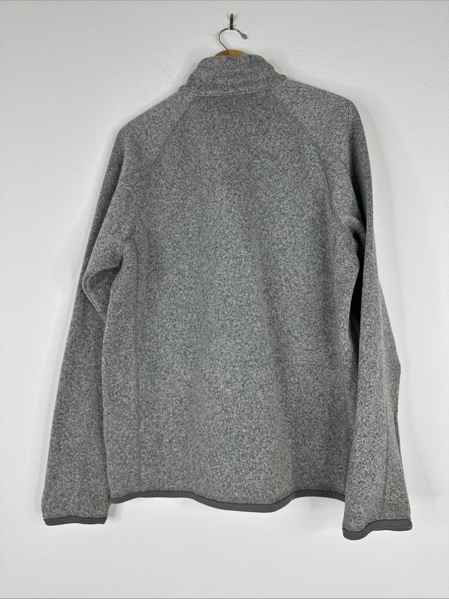 Patagonia Better Sweater Fleece Men Size L Gray 1/4 Zip Outdoor