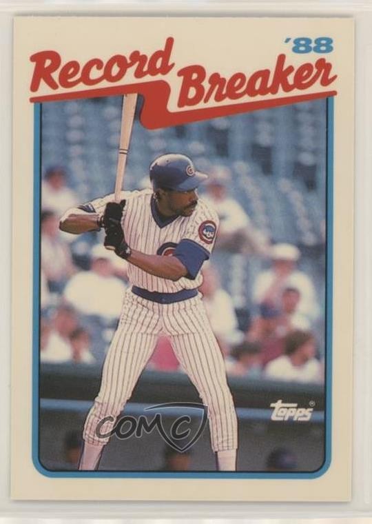 1989 Topps Record Breaker Collector's Edition (Tiffany) Andre Dawson #4 HOF 0d9k