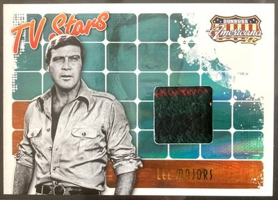 2008 Donruss Americana II LEE MAJORS The Fall Guy TV-Stars GETRAGENES MATERIAL SWATCH
