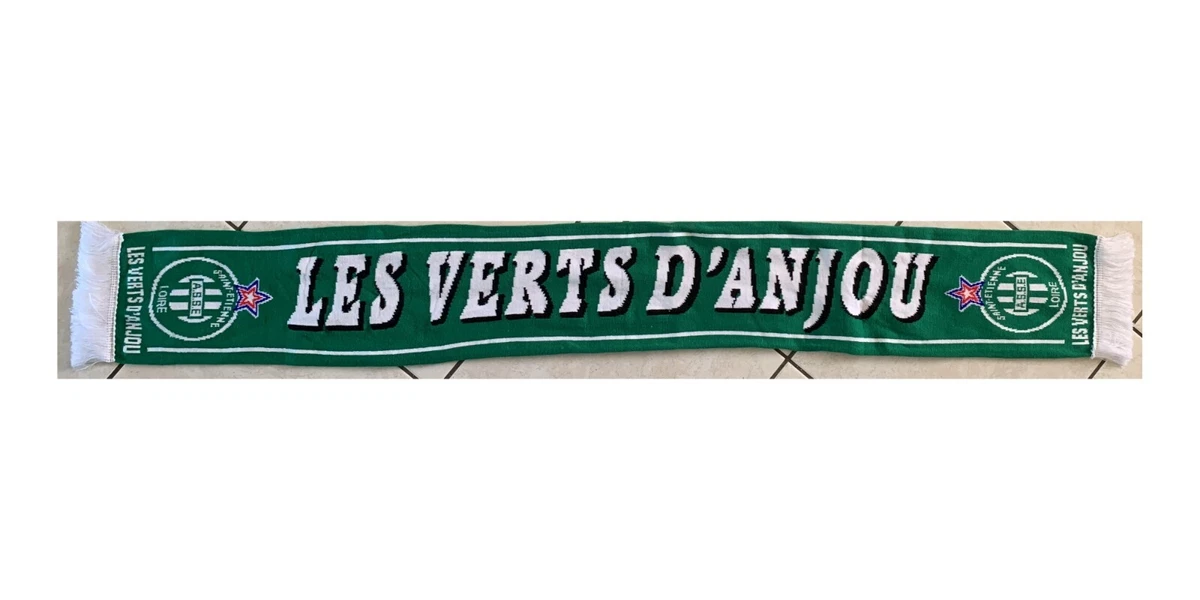 Echarpe Saint Etienne 1998 Les Verts supporter section 167 Retro vintage