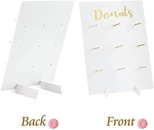 Donut Stand for Party, Donut Wall Holders for Table, Reusable White 1 Pack - Picture 5 of 7