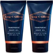 2 x King C. Gillette Shaving Gel 150ml Cooling Sensation 29.67 per litre