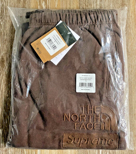 Supreme North Face Pigment Printed Sweatpant Brown Size XL FW22 - SHIPS FAST!