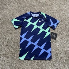 Nike Men Size Small Elite Pro Jersey CI1010-492 Blue Green Made in USA RARE