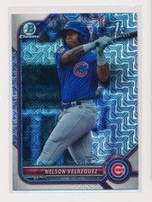 2022 Bowman Chrome Mega Mojo Refractor BCP-194 Nelson Velazquez Chicago Cubs