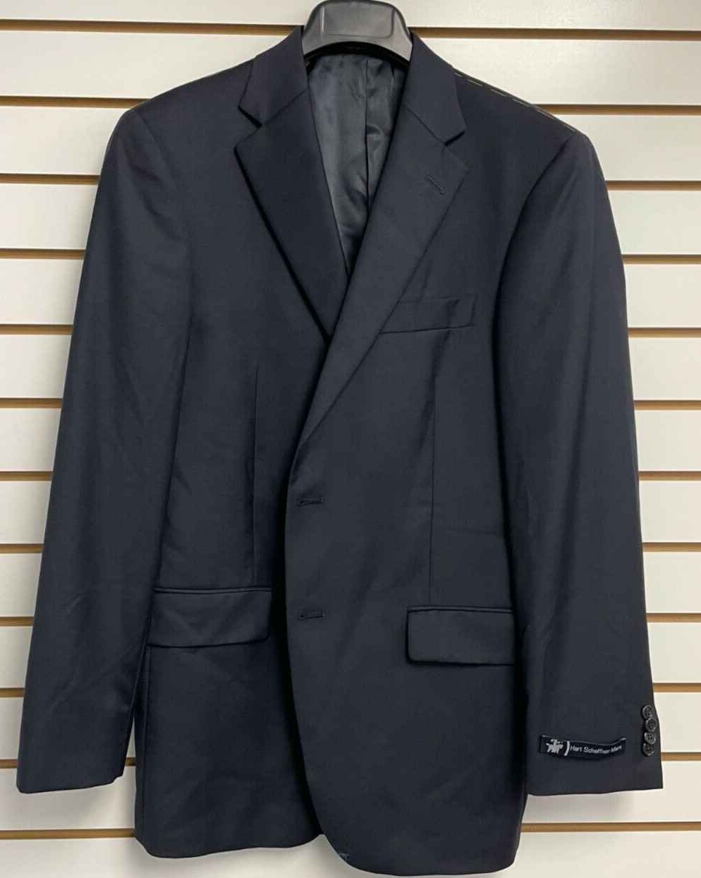 Пиджак от костюма Hart Schaffner Marx в елочку, темно-синий, 39Р