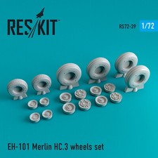 EH-101 Merlin HC.3 Wheels Set 1:72 ResKit RS72-0039 Model Kit Parts