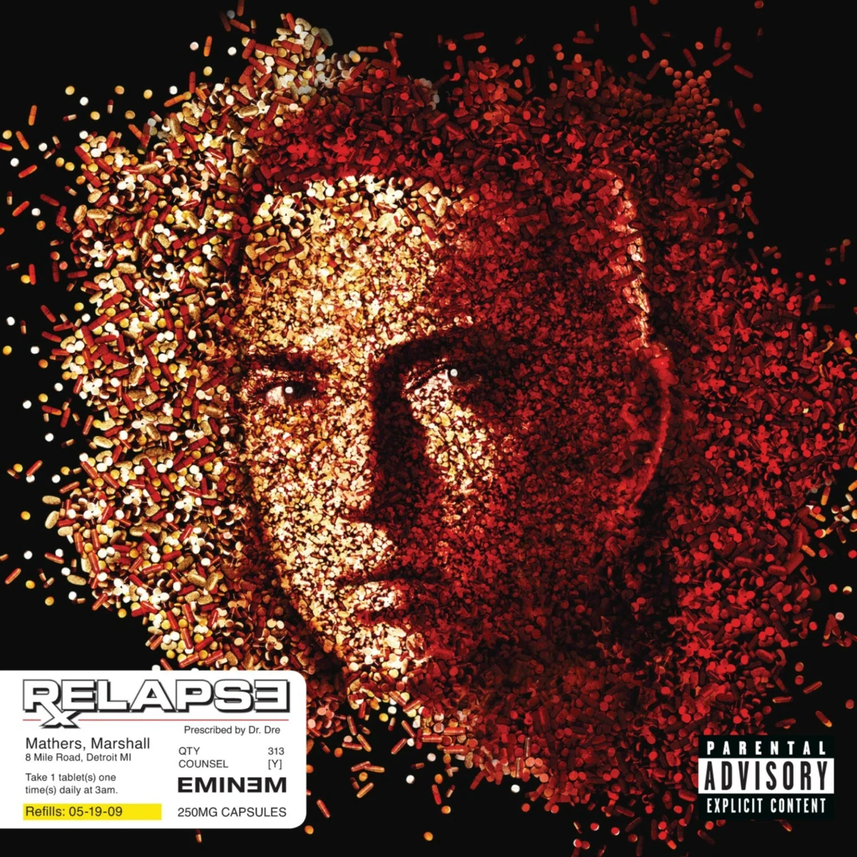 EMINEM Relapse BANNER 2x2 Ft Fabric Poster Tapestry Flag album cover art |  eBay