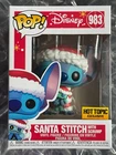 Funko Pop! Disney Santa Stitch with Scrump Hot Topic Exclusive w/ .5mm Protector