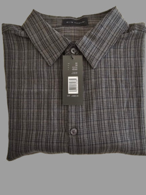 ELIE TAHARI MEN'S SOFT LONG SLEEVE DRESS SHIRT - SIZE MEDIUM