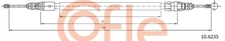 Cofle 92.10.6235 Cable, Parking Brake for Citroen, Peugeot