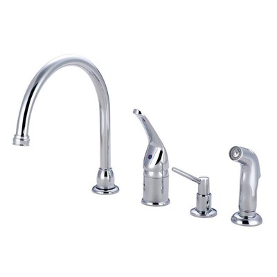 Kingston Brass Kitchen Faucet 11'' Single-Handle Standard in Polished Chrome