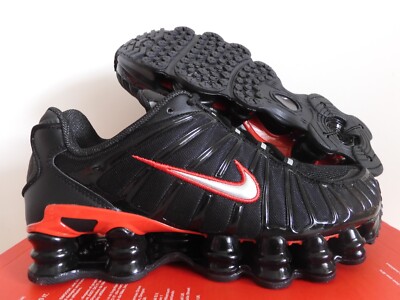 Nike Shox TL Total Shox Black-University Red-Met Silver Mens Sz 7 [CN0151-003]