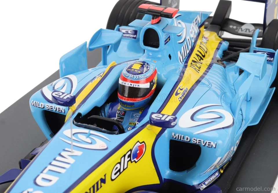 Fernando Alonso 2005 RENAULT R25 Brazil GP World Champion 1:18 By Minichamps - Image 2 of 4