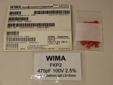 WIMA FKP2 470pf 100V 2.5 High Precision NOS Capacitors Qty 30 German
