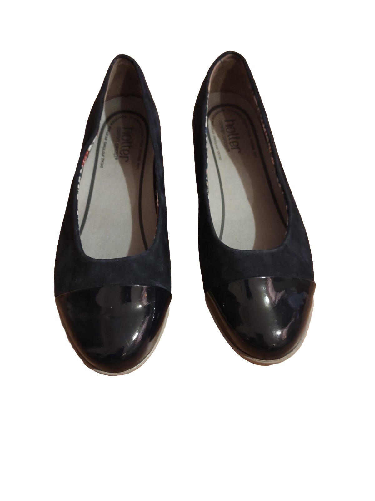 Hotter Ladies Shoes Size 5.5 Wide Fit Navy eBay