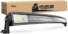 Nilight Straight LED Light Bar 22" 32" 42" 52" Combo Off Road Lighting for Jeep