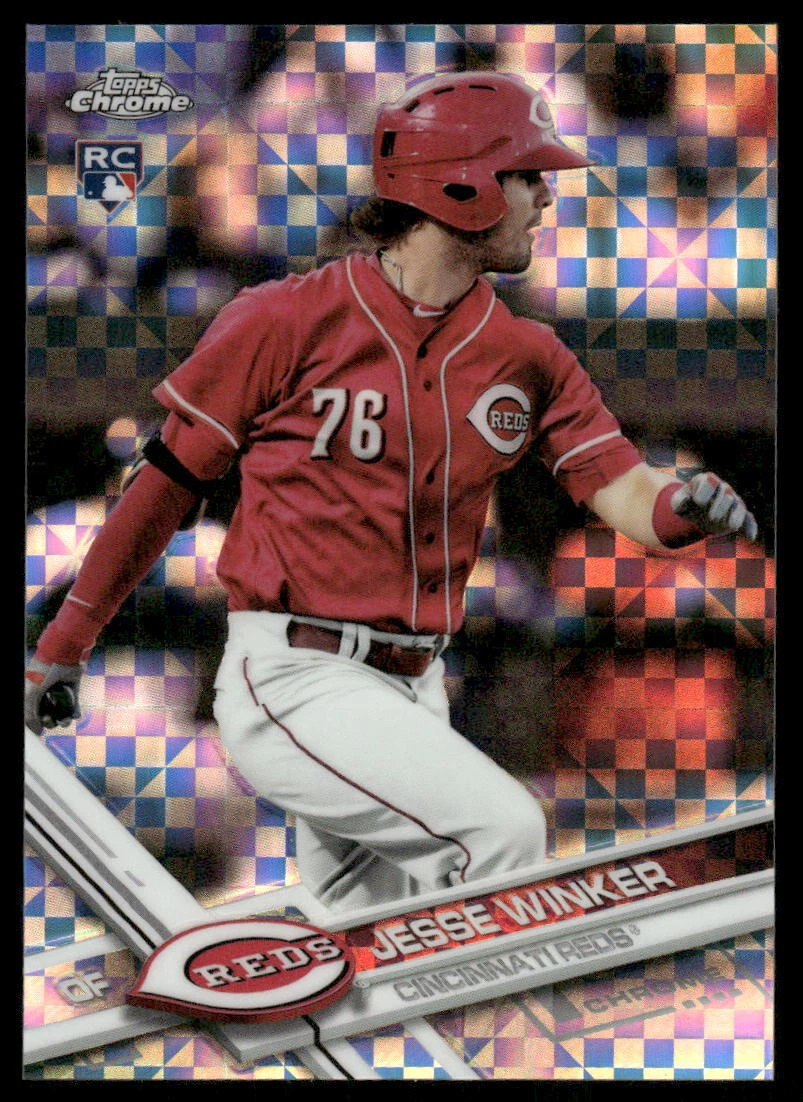 2017 Topps Chrome #74 Jesse Winker X-Fractor
