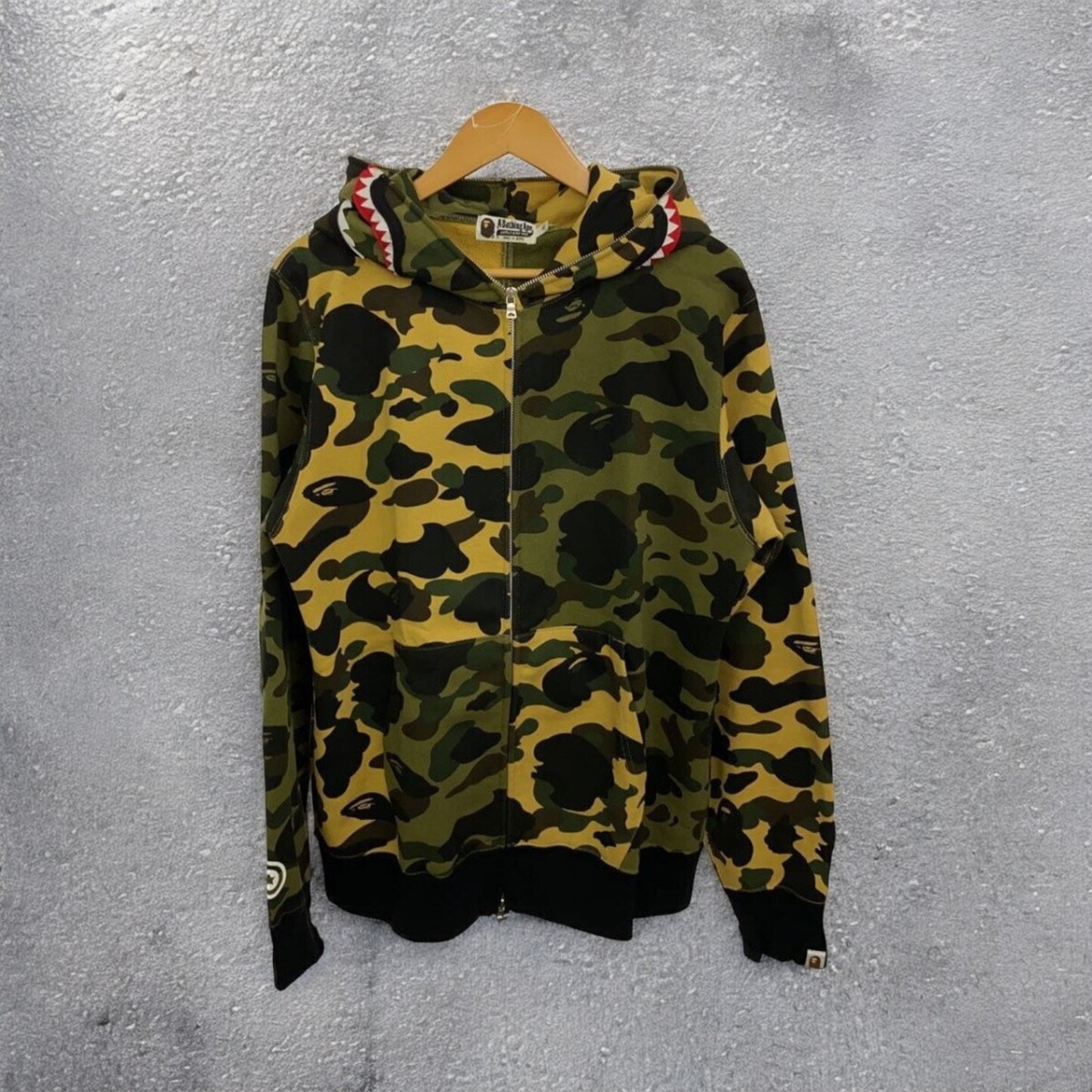 A BATHING APE Zip Hoodie/SIze XL/Cotton Men's #DL 17B | eBay