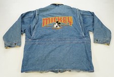 Rare Vintage DISNEY Mickey Mouse  Co Classic Original Denim Jean Jacket 90s M