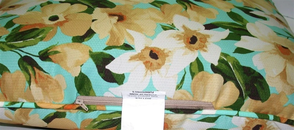 Juego de cojines de asiento profundo para exteriores ~ discoteca floral ~ asiento trasero 24x24x7 24x24x5,25 NUEVO Foto 3 de 4