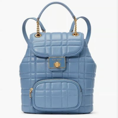 NWT $495 Kate Spade Evelyn Quilted Small Leather Backpack 