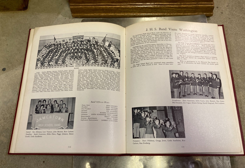 Original 1962 Jamestown New York High School yearbook RED AND GREEN - Foto 12 di 18