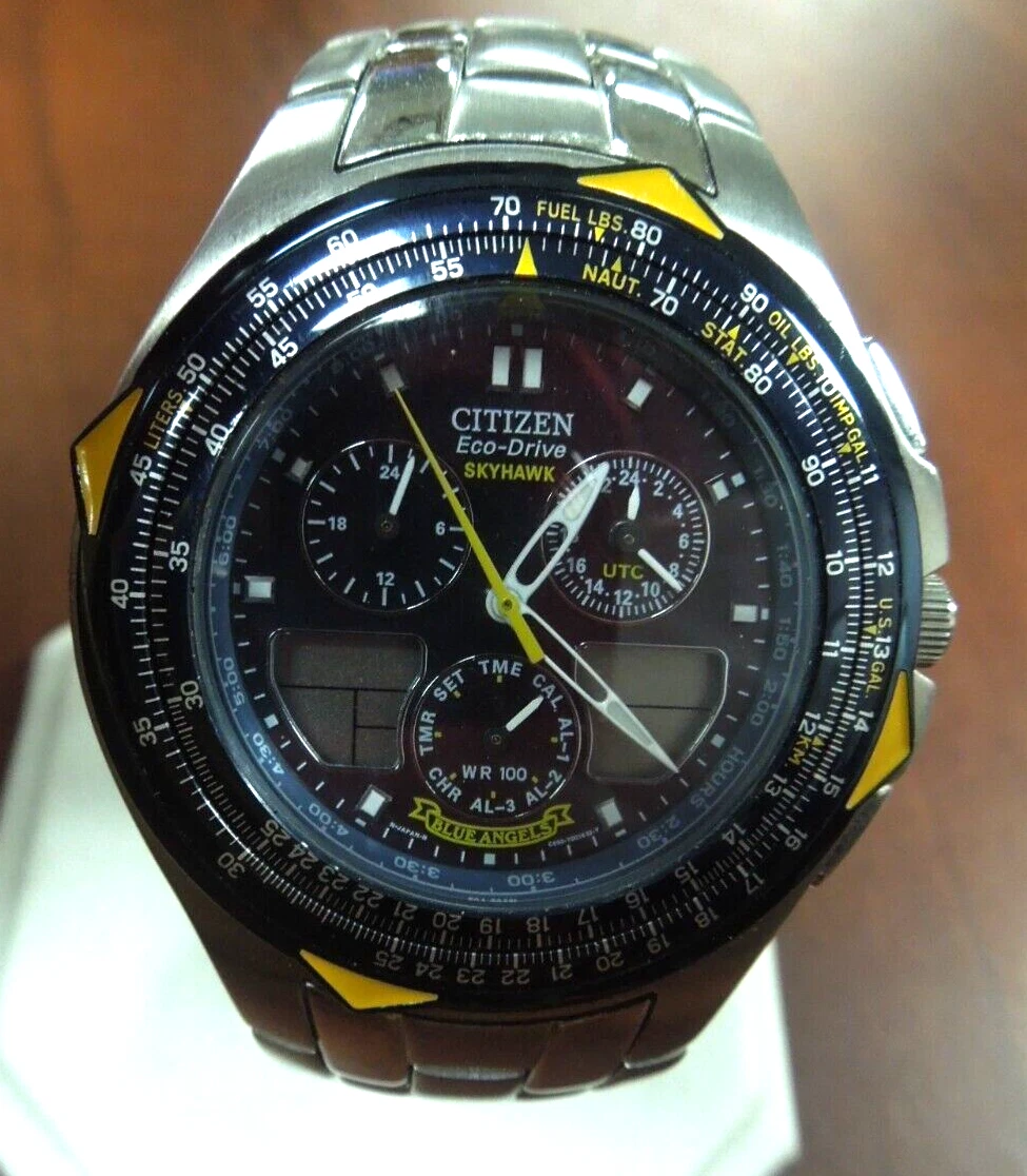 Citizen eco drive top skyhawk wr200 blue angels