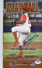 Carlos Martinez Signed Autographed Minor League Program PSA/DNA COA Early Auto