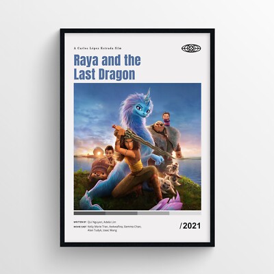 Raya and the Last Dragon Movie Poster Print, Wall Art - Unframed