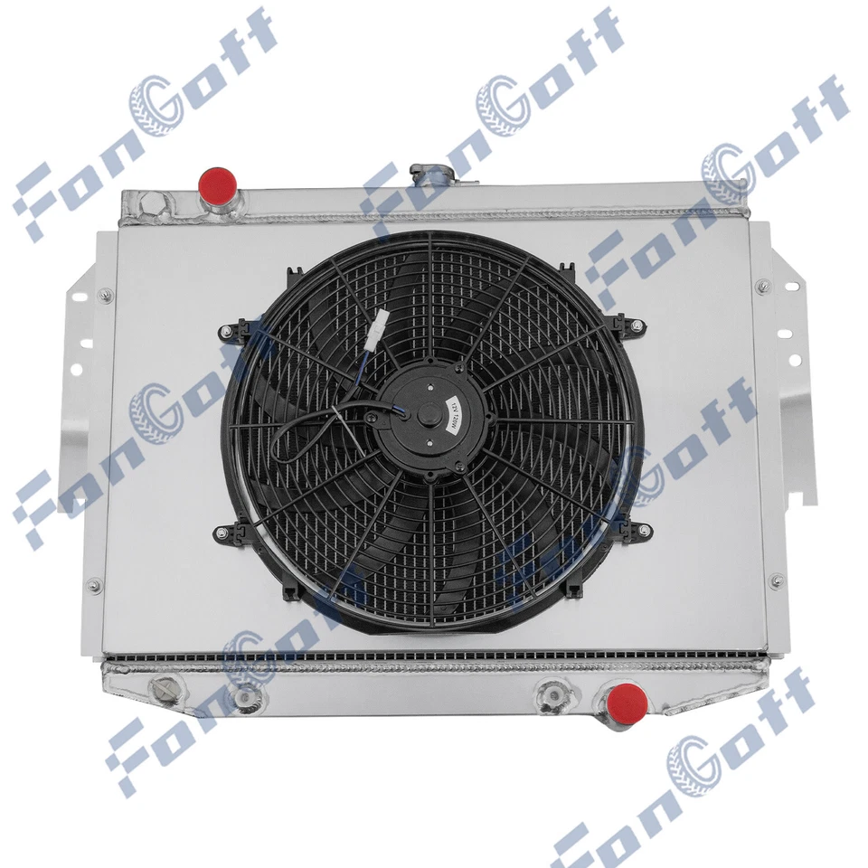 3 Row Radiator Shroud Fan FIT 1976-89 Dodge Aspen Diplomat/Plymouth Volare 5.9L - Image 3 of 4