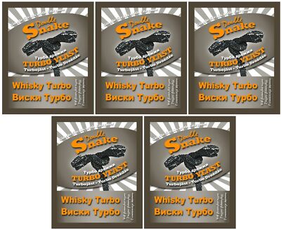 5x Double Snake WHISKY Turbo Whiskyhefe + Enzym für 25L