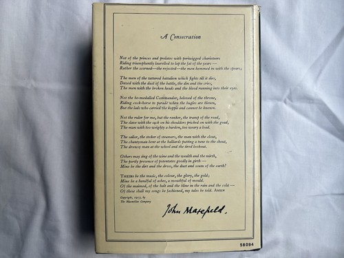 John Masefield POEMS Complete Edition with Recent Poems Hardcover. 9th Printing - Picture 2 of 24