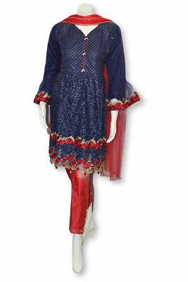 D02 Pakistani Indian Women 3 Piece Semi Formal Dress | eBay