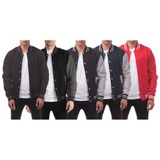 Pro Club Men's Varsity Heavyweight Fleece Baseball Jacket