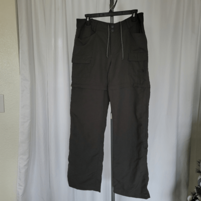 #ad the North face gray switch it reversible pants to shorts women#x27;s size 10 $19.25
