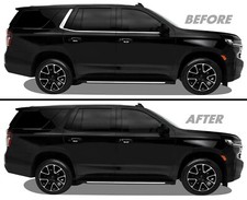 Chrome Delete Blackout Vinyl Overlay For 2021 Chevy Tahoe Window Trim Chrome Delete Blackout Vinyl Overlay For 2021 Chevy Tahoe Window Trim