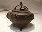 Vintage solid bronze Chinese incense burner gourd plant — photo 4
