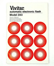 Vivitar Automatic Electronic Flash 283 Instruction Manual Multilingual, 1978 