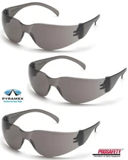3 PR Pyramex S4120S INTRUDER Smoke Gray Lens Sunglasses Safety Work Eyewear Z87+