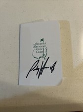 PADRAIG HARRINGTON SIGNED AUTOGRAPH MASTERS SCORECARD COA GOLF CHAMPION 