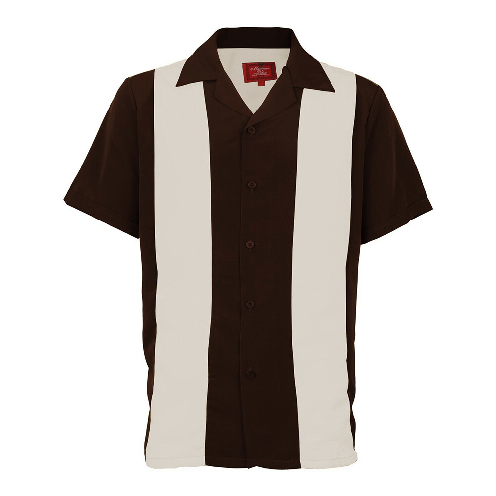 Alexander McQueen Camicia Bowling In Cotone Bicolore Con Taschino Uomo