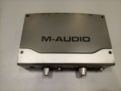 M-AUDIO FIREWIRE SOLO RECORDING INTERFACE WITH POWER SUPPLY For Parts