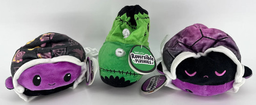 Plush toy TeeTurtle Reversible Halloween Bride Frankenstein Set Emo Happy Mood